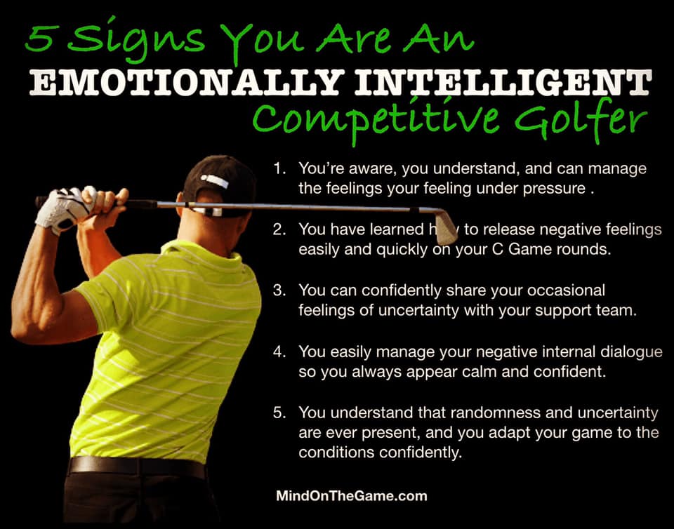 5 signs you're an emotionally intelligent golfer